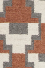 Chandra Avon AVO-34401 Rust and Grey and White rug, texture close-up