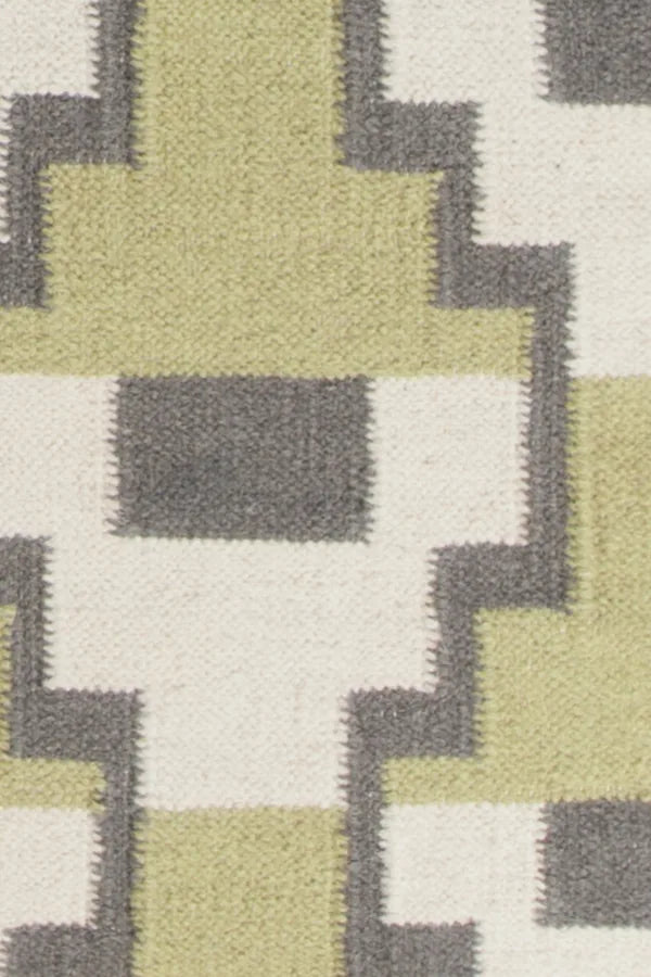 Chandra Avon AVO-34402 Green and Grey and White rug, texture close-up