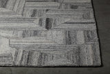 Chandra Avril AVR-49200 Grey and White rug, corner detail
