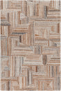 Chandra Avril AVR-49201 Brown and Grey and White rug, flat view