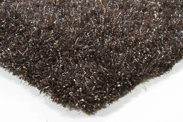 Chandra Barun BAR-21300 Brown and Blue and Ivory rug, corner detail
