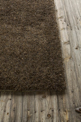 Chandra Barun BAR-21301 Brown and Purple and Gold rug, corner detail