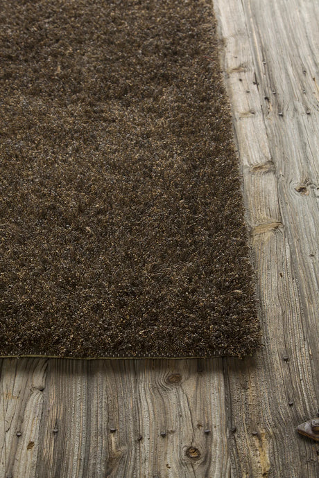 Chandra Barun BAR-21301 Brown and Purple and Gold rug, corner detail