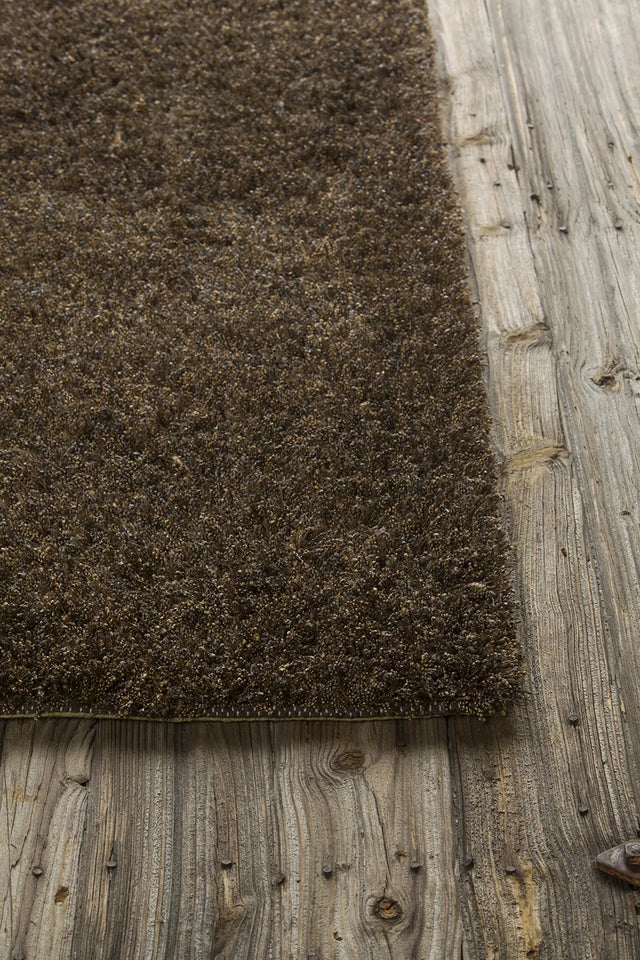 Chandra Barun BAR-21301 Brown and Purple and Gold rug, corner detail