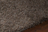 Chandra Barun BAR-21302 Brown and Ivory and Gold rug, side detail view