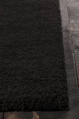 Chandra Bella BEL-51404 Black rug, corner detail