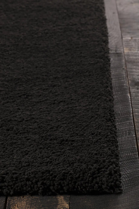 Chandra Bella BEL-51404 Black rug, corner detail