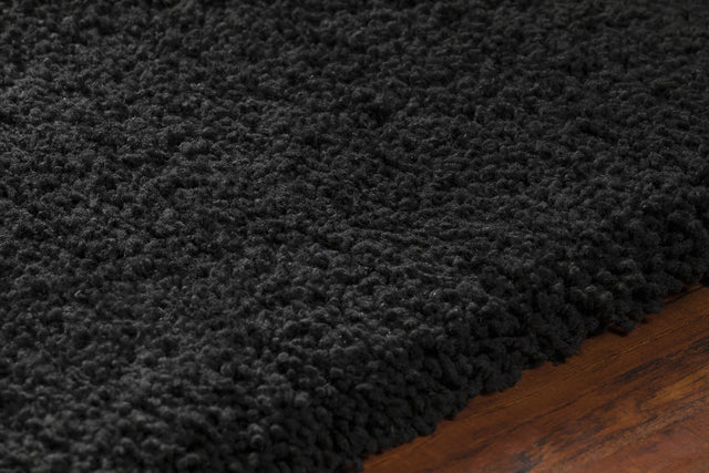 Chandra Bella BEL-51404 Black rug, side detail view