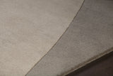 Chandra Bense Garza BEN-3003 Grey and Blue and Black rug, side detail view