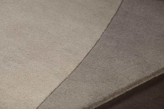 Chandra Bense Garza BEN-3003 Grey and Blue and Black rug, side detail view