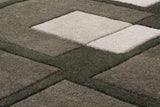 Chandra Bense Garza BEN-3009 Black and Grey and Ivory rug, texture close-up