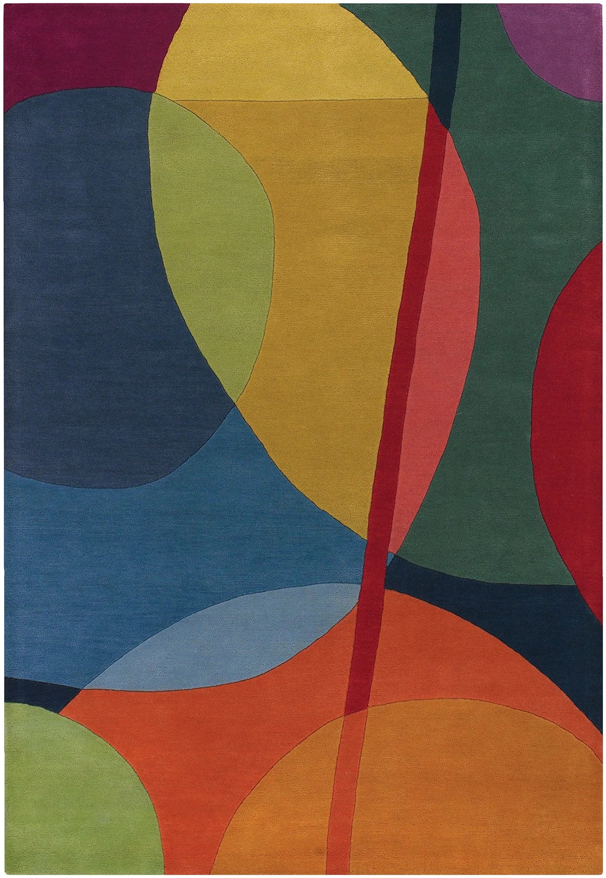Chandra Bense Garza BEN-3010 Multi rug, flat view