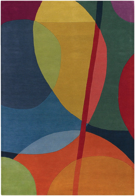 Chandra Bense Garza BEN-3010 Multi rug, flat view