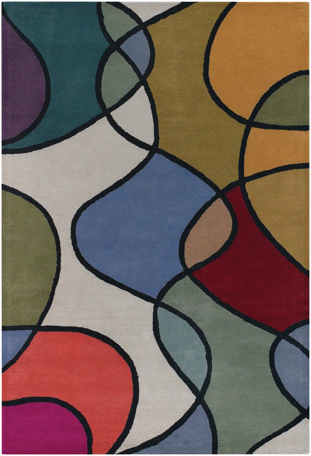 Chandra Bense Garza BEN-3011 Multi rug, flat view