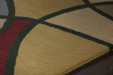 Chandra Bense Garza BEN-3011 Multi rug, side detail view