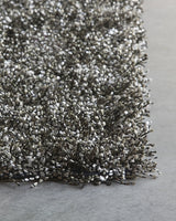 Chandra Blossom BLO-29400 Charcoal and Grey and Ivory rug, corner detail