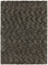 Chandra Blossom BLO-29400 Charcoal and Grey and Ivory rug, flat view