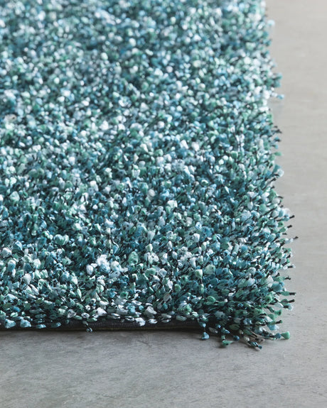 Chandra Blossom BLO-29401 Blue rug, corner detail