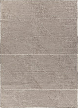 Chandra Bristol BRI-35808 Brown and White rug, flat view