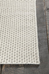 Chandra Bristol BRI-35809 Grey and White rug, corner detail