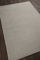 Chandra Bristol BRI-35809 Grey and White rug, angled side view