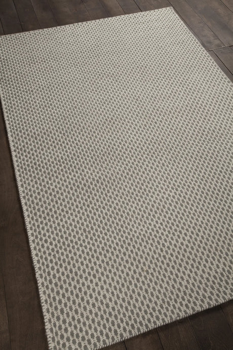 Chandra Bristol BRI-35809 Grey and White rug, angled side view