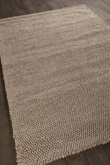 Chandra Burton BUR-34902 Tan rug, angled side view