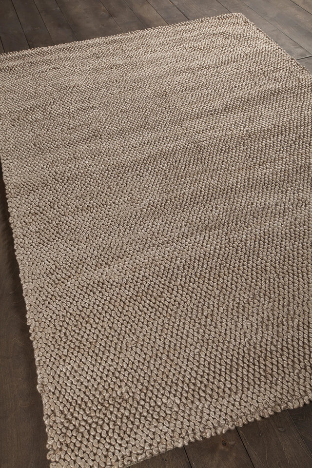 Chandra Burton BUR-34902 Tan rug, angled side view