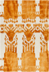 Chandra Cailin CAI-42001 Orange and White rug, flat view