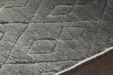 Chandra Catalina CAT-45100 Silver rug, side detail view