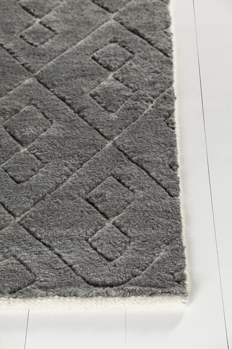 Chandra Catalina CAT-45101 Grey rug, corner detail
