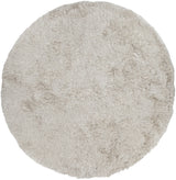Chandra Celecot CEL-4700 Off White round rug, flat view