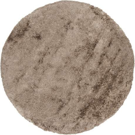 Chandra Celecot CEL-4701 Taupe round rug, flat view