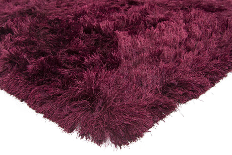 Chandra Celecot CEL-4704 Plum rug, corner detail