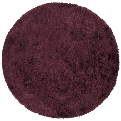 Chandra Celecot CEL-4704 Plum round rug, flat view