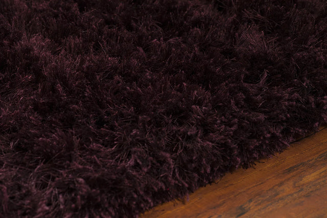 Chandra Celecot CEL-4704 Plum rug, side detail view