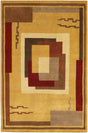 Chandra Aadi Aad1301 Gold / Burgundy / Brown Rugs.