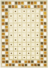 Chandra Aadi Aad1308 Ivory / Brown / Gold / Mocha Rugs.