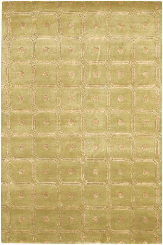 Chandra Aadi Aad1323 Green / Brown Rugs.