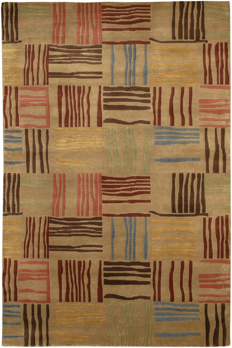 Chandra Aadi Aad1328 Brown / Cherry / Gold / Blue Rugs - Chandra - aad1328 - 23