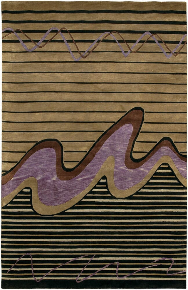 Chandra Aadi Aad1334 Purple / Black / Beige / Ivory / Brown Rugs - Chandra - aad1334 - 79106