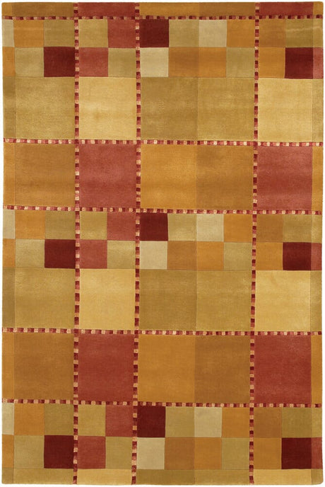 Chandra Aadi Aad1349 Gold / Mocha / Green / Burgundy / Tan Rugs - Chandra - aad1349 - 79106