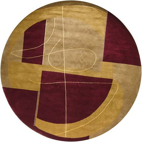 Chandra Aadi Aad1351 Gold / Burgundy / Brown Rugs - Chandra - aad1351 - 79rd