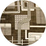 Chandra Aadi Aad1463 Deep Green / Beige Rugs.