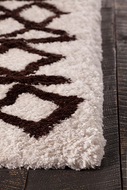 Chandra Aerona Aer40002 White / Brown Rugs.