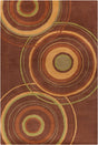 Chandra Allie All02 Gold / Olive Green / Brown Rugs.