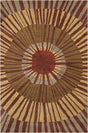 Chandra Allie All117 Brown / Gold / Green / Grey Rugs.