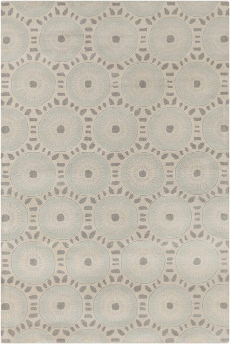 Chandra Allie All195 Cream / Grey Rugs.