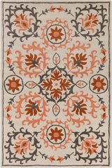 Chandra Allie All225 Cream / Peach / Grey / Rust Rugs.