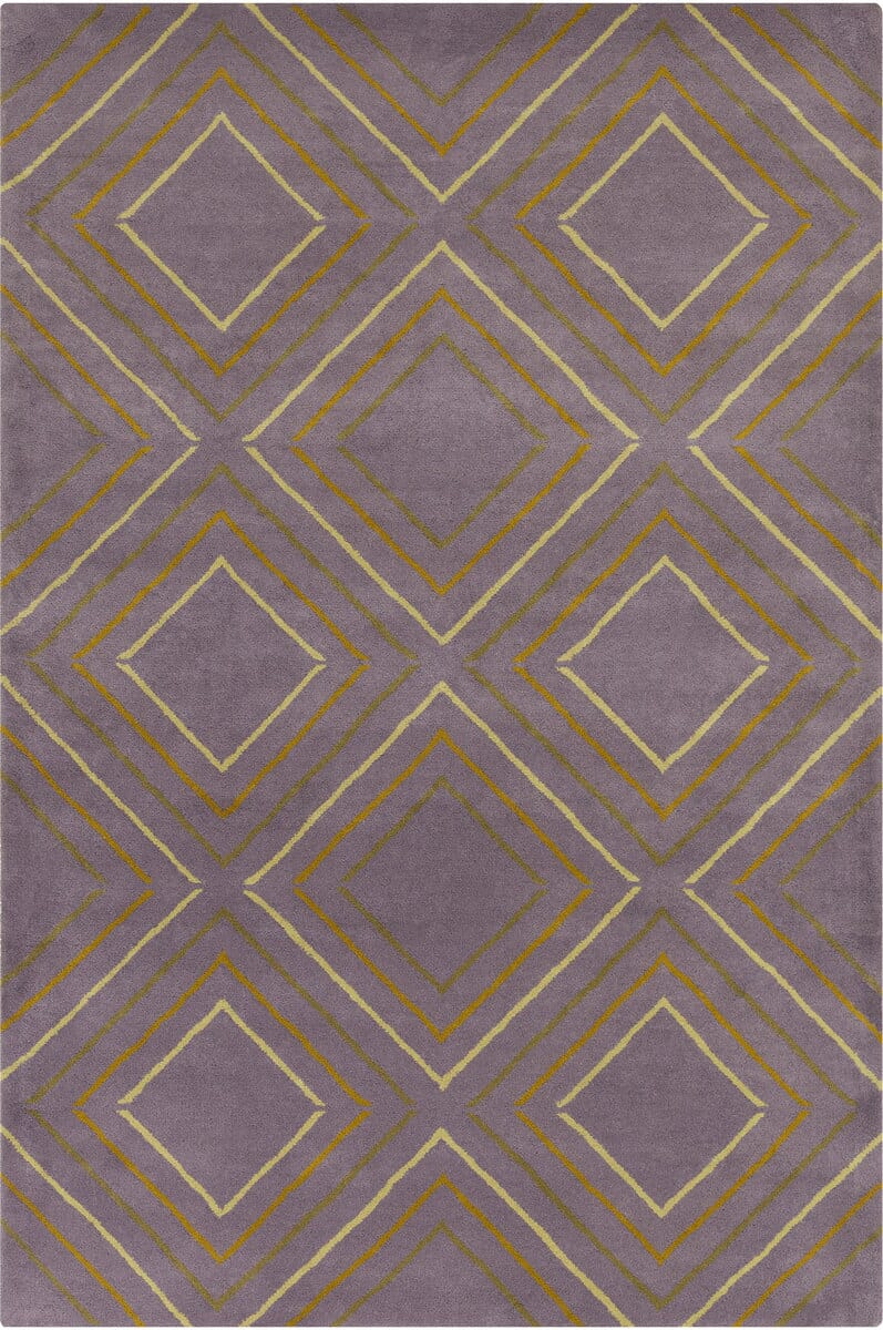 Chandra Allie All259 Purple / Yellow / Grey Rugs.